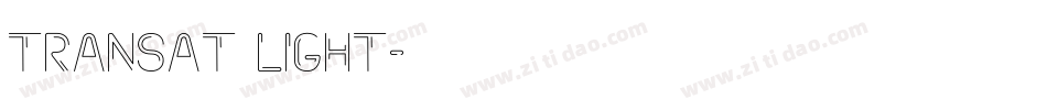 transat light字体转换